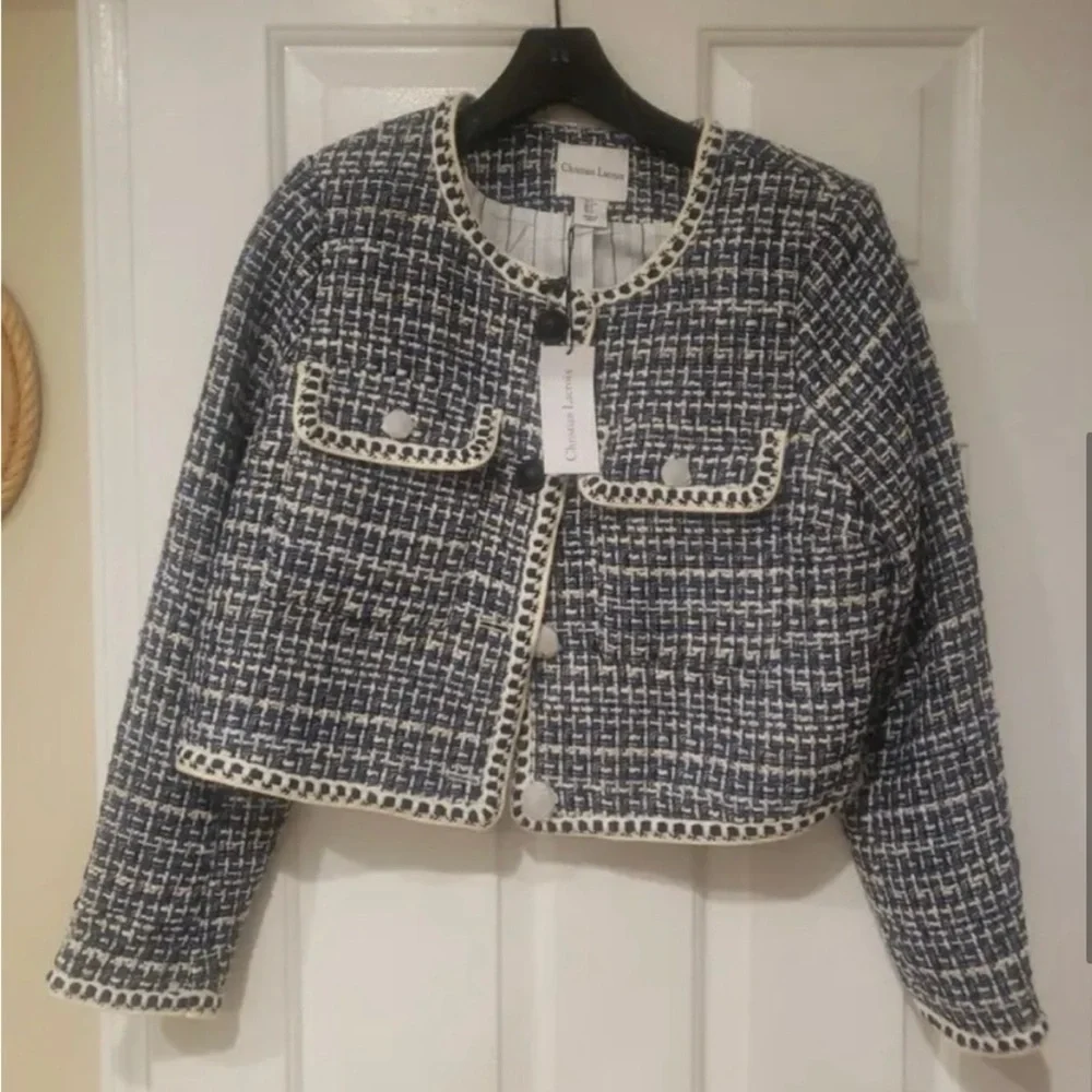 Christian Lacroix Revolve Tweed Cropped Blazer - HOST PICK Jan, 2025!!! ❤️ - Picture 2 of 4